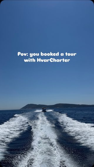 Pov: you booked a tour with HvarCharter…🤩

#hvarisland #croatia🇭...
