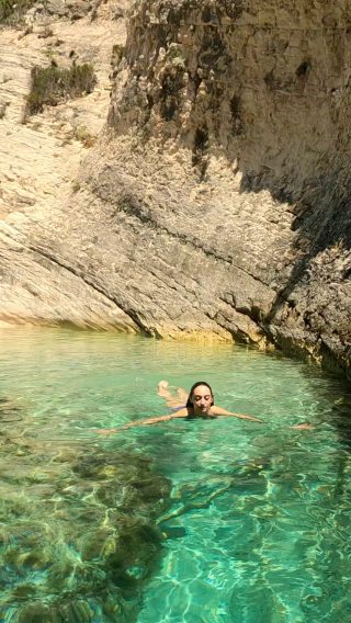Smallest Beach on island Vis is top place to stop for swiming an...